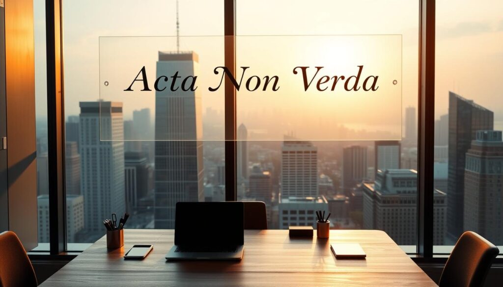 Acta Non Verba filosofía empresarial