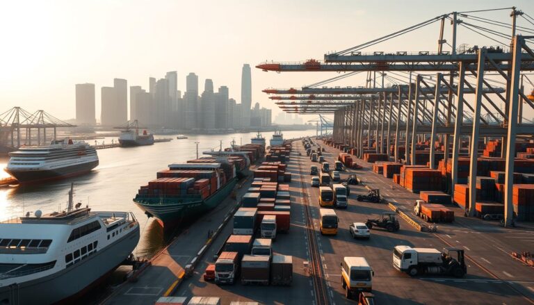 Schiffs- und Hafenlogistik in Singapur