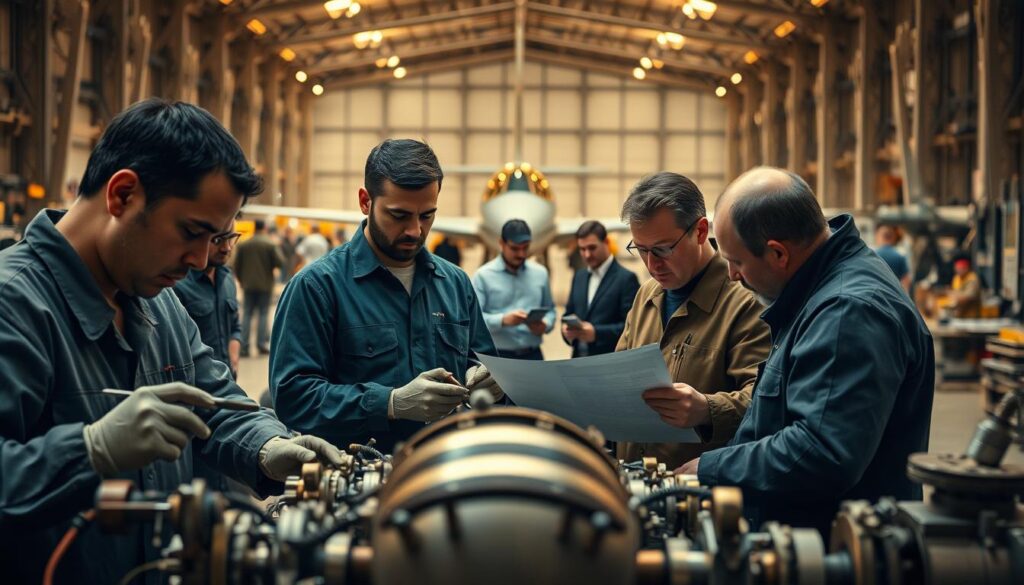 fuerza laboral en el sector aeroespacial